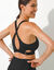 Brassière sport fermeture auto-agrippante — sans armatures (noir)