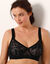 Soutien-gorge minimiseur en dentelle - avec armatures (noir)
