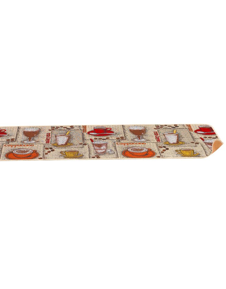 Tapis jacquard motif cappuccino (unique) Tapis jacquard motif cappuccino (unique)