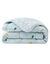 Couette microfibre imprimé végétal 400 g/m² (vert d'eau)