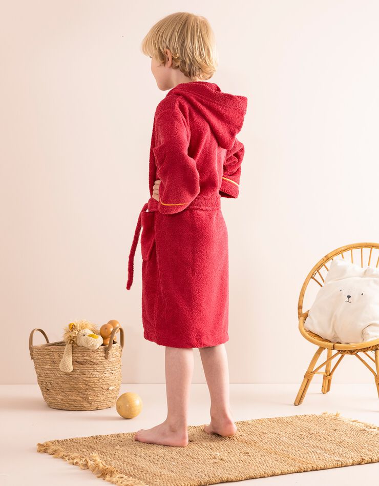 Peignoir enfant à capuche Harry Potter® éponge coton - 380g/m2 (bordeaux)