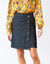 Jupe en jean portefeuille évasée (black)