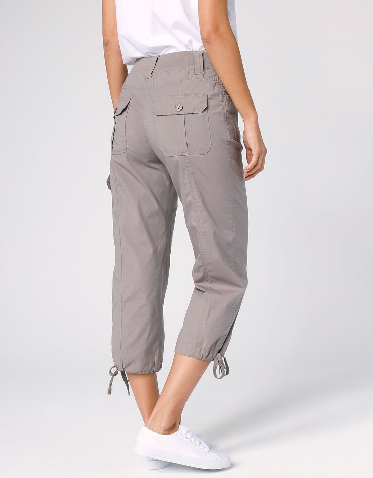 Pantacourt ceinture maille (taupe)