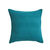Housse coussin unie coton tissage artisanal - lot de 2 (bleu canard)
