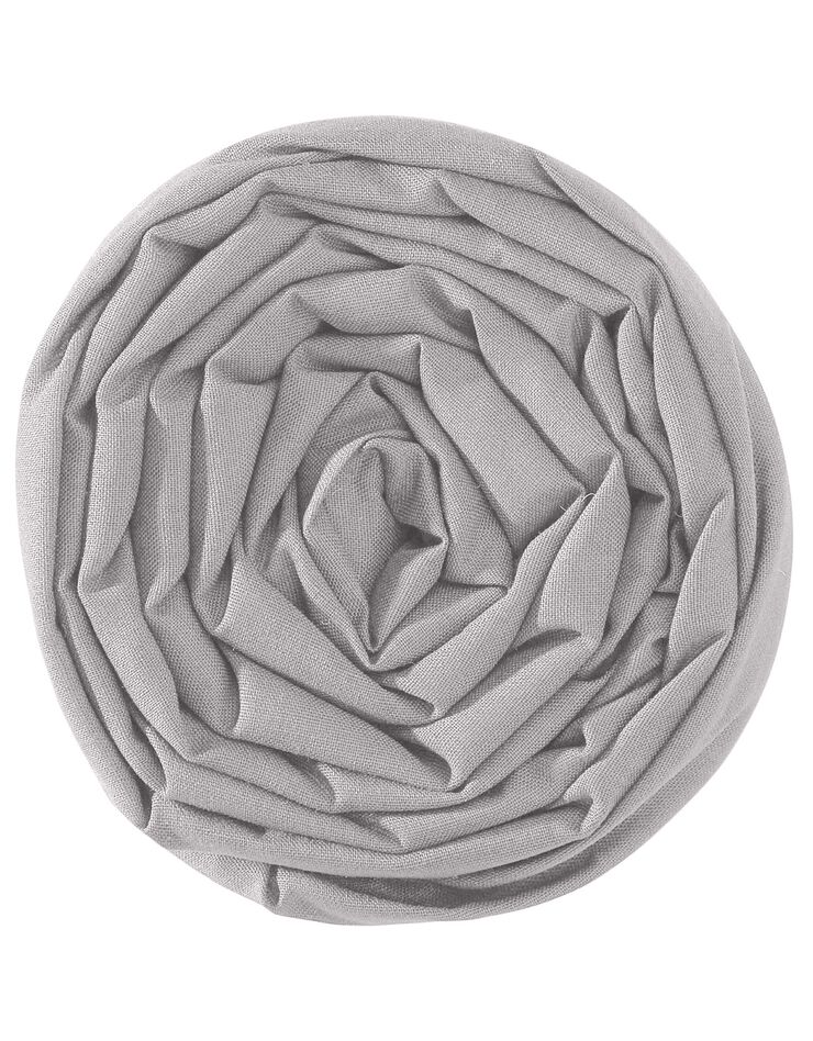 Drap-housse uni jersey bonnets 26 cm (gris perle)