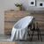 Plaid chevrons bicolores (gris / blanc)