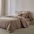 Linge de lit uni - percale de coton 72 fils/cm&sup2; (gr&egrave;ge)