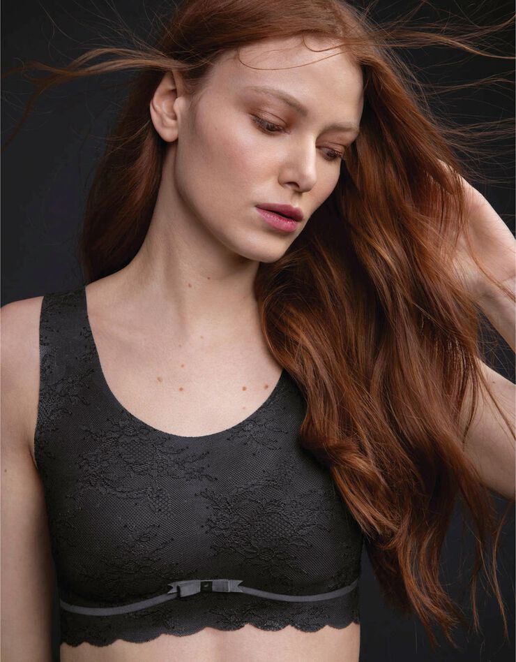 Brassière moulée Essential Lace sans armatures (noir)