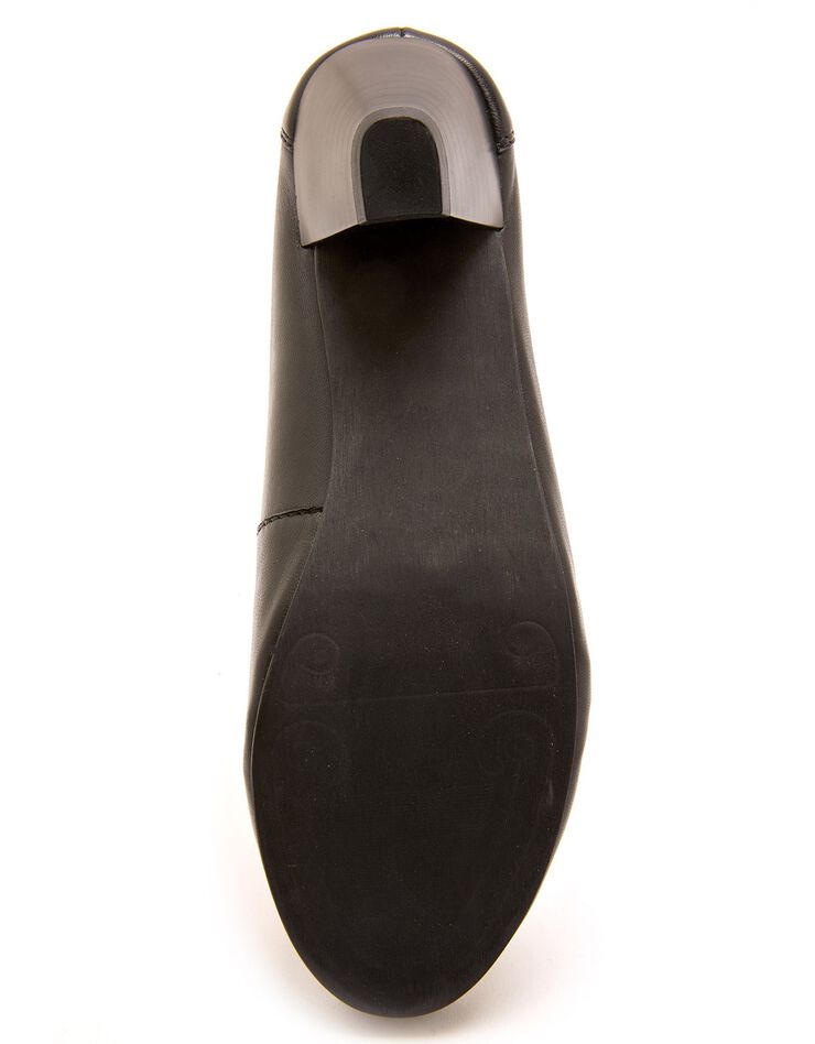Escarpins largeur confort en cuir - noir (noir)