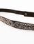 Ceinture réglable à perles fantaisie (anthracite / argent)