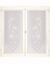 Vitrage Pissenlits finition en pointe - la paire (blanc)