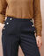 Pantalon fluide effet pont (marine)