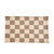Tapis décoratif motif damier (taupe / sable)