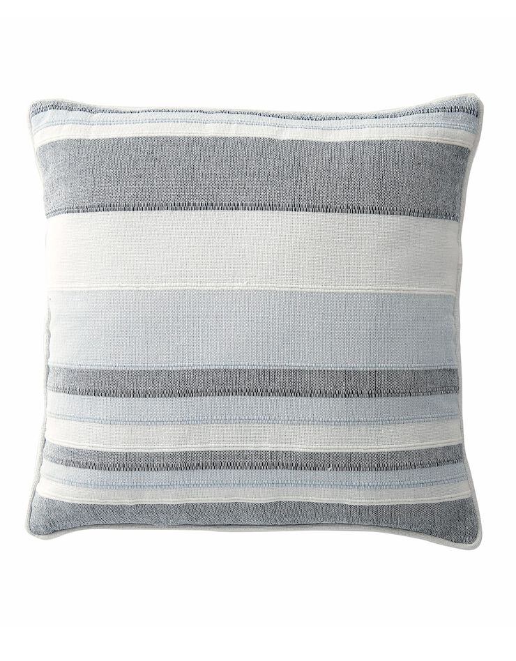Housse coussin multicolore coton tissage artisanal - lot de 2 (gris perle) Housse coussin multicolore coton tissage artisanal - lot de 2 (gris perle)