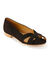 Ballerines à bout ouvert en cuir (noir)