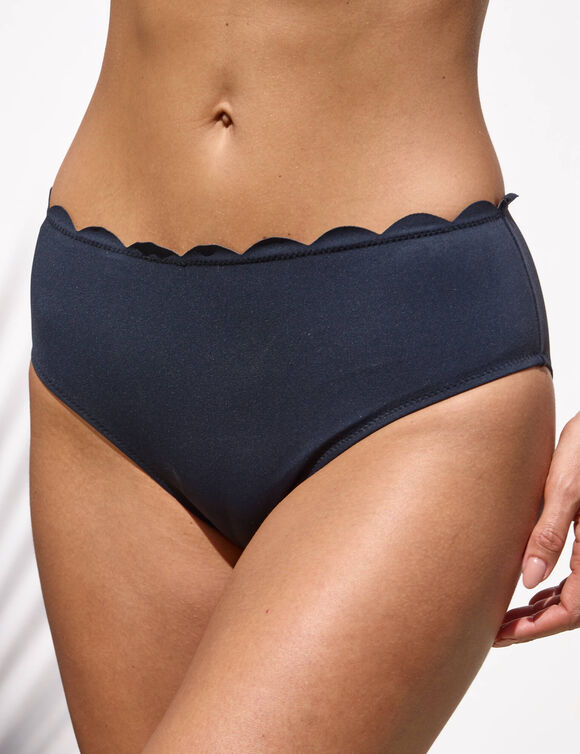 Bas de maillot de bain uni Gaona - forme maxi (noir)