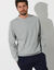 Sweat molleton col rond (gris chiné)