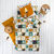 Linge de lit enfant imprimé Africa - coton (blanc)
