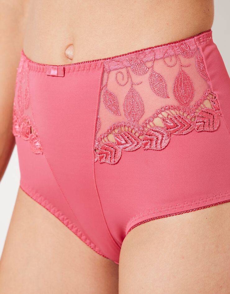 Gainette microfibre et guipure Rima - lot de 2 (rose) Gainette microfibre et guipure Rima - lot de 2 (rose)