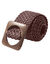 Ceinture tissé boucle en bois (chocolat)