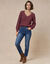 Pull d&eacute;tails ajour&eacute;s, maille perl&eacute;e (bordeaux)