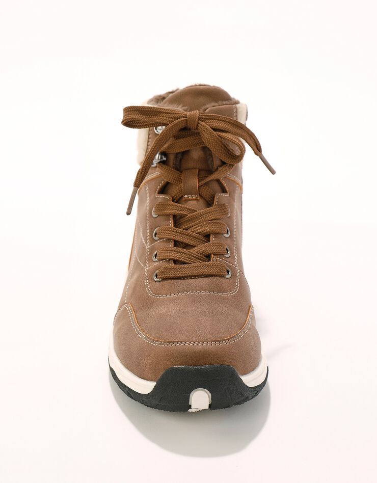 Bottines de randonnée fourrées avec col polaire (beige) Bottines de randonnée fourrées avec col polaire (beige)