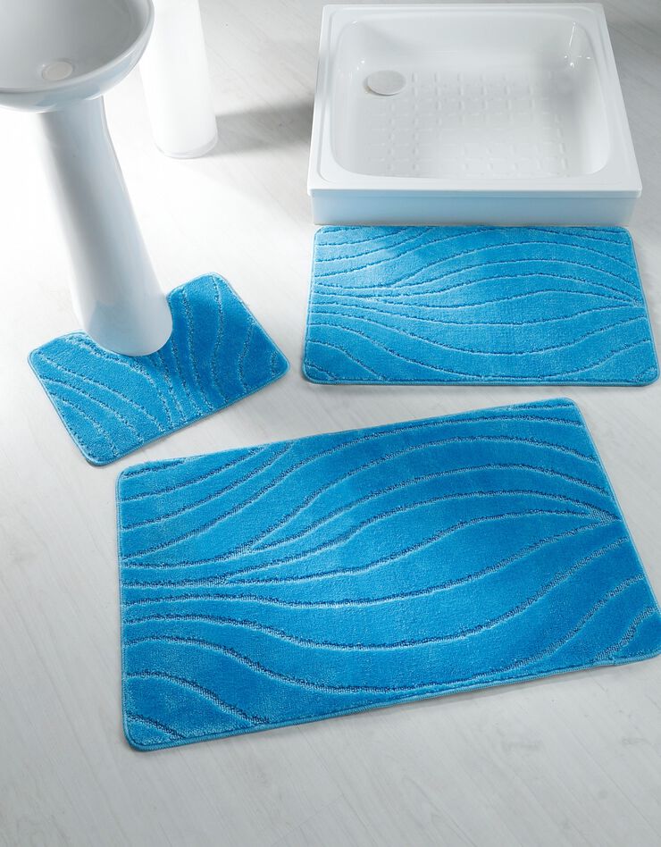 Tapis de bain rivière (bleu)