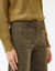 Pantalon coupe large taille haute, stature moyenne (kaki)