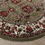 Tapis rond motifs perse (vert)