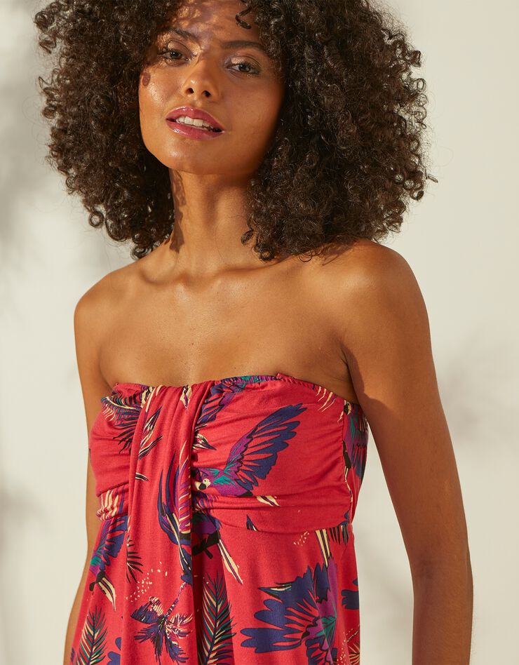 Robe bustier imprimée (grenadine) Robe bustier imprimée (grenadine)