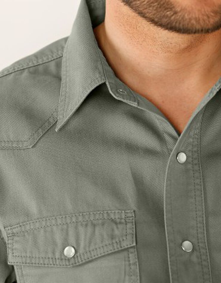 Chemise jean "western" (kaki) Chemise jean "western" (kaki)