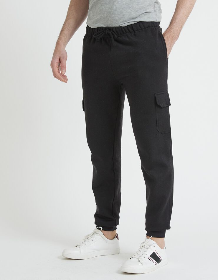 Pantalon molleton cargo (noir) Pantalon molleton cargo (noir)