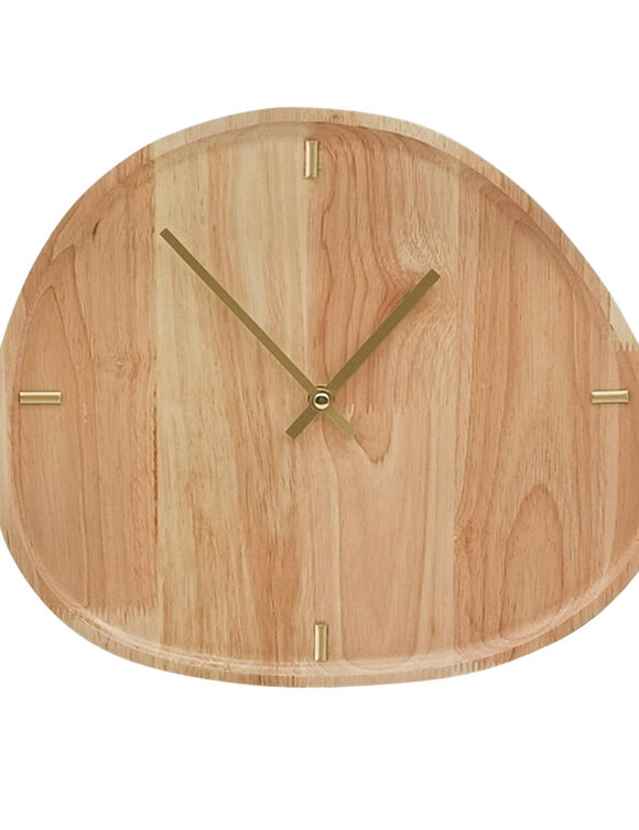 Horloge en bois (naturel)