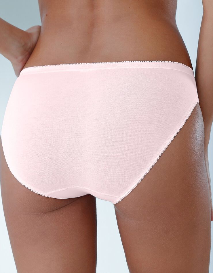 Culotte midi basique - lot de 3 (poudre) Culotte midi basique - lot de 3 (poudre)