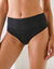 Culotte microfibre et dentelle stretch forme maxi taille haute Isili - lot de 2 (noir)