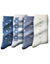 Chaussettes imprim&eacute;es coeurs - lot de 4 paires (bleu)
