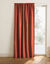 Rideau occultant et isolant finition galon fronceur (terracotta)