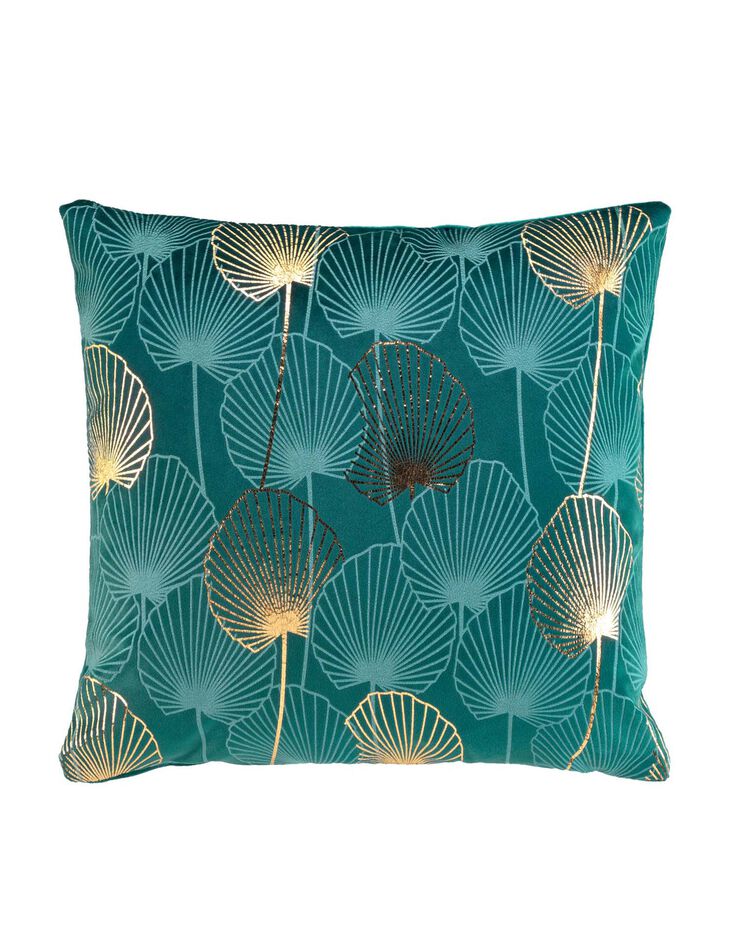 Coussin végétal dorure (vert / doré)