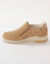 Baskets zippées compensées en cuir (beige)