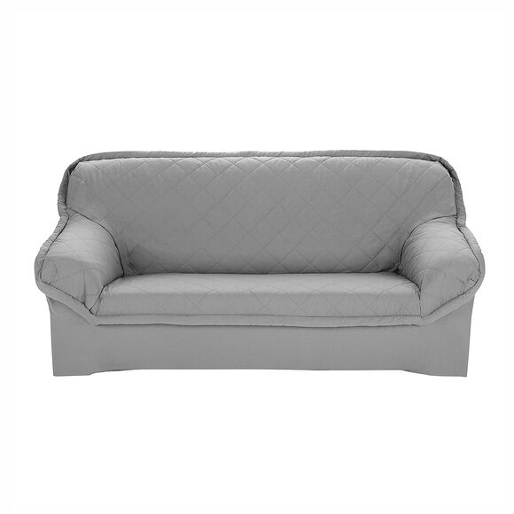 Housse préformée matelassée - fauteuils et canapés (gris perle)