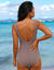 Maillot de bain 1 pièce zèbre – sans armatures (vison)