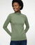Sous-pull col roul&eacute; coton stretch uni (kaki)