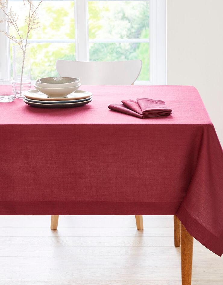 Nappe aspect lin (grenat) Nappe aspect lin (grenat)