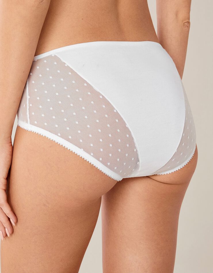 Culotte maxi coton plumetis unie Sutton - lot de 2 (blanc) Culotte maxi coton plumetis unie Sutton - lot de 2 (blanc)
