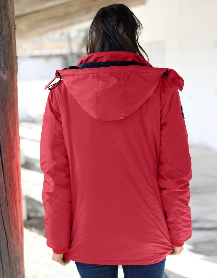 Parka imperméable doublée polaire (rouge) Parka imperméable doublée polaire (rouge)