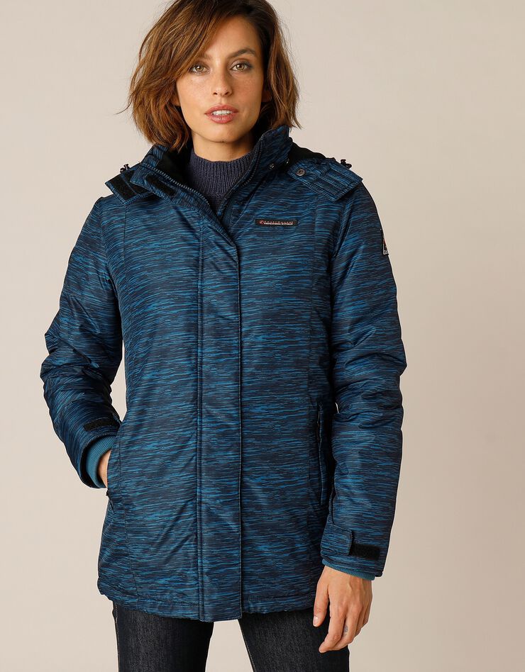 Parka imperméable doublée polaire (bleu canard) Parka imperméable doublée polaire (bleu canard)