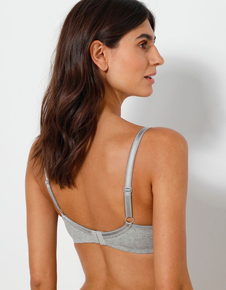 Soutien-gorge forme corbeille coton stretch Maros- avec armatures (gris chiné) Soutien-gorge forme corbeille coton stretch Maros- avec armatures (gris chiné)