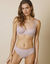 Soutien-gorge forme minimiseur en microfibre et tulle Paia, avec armatures (rose grisé)
