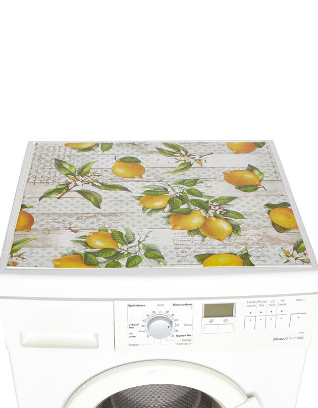 Tapis protection électroménager motif citrons (unique)
