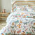 Linge de lit Envolée en coton à motifs papillons (blanc)